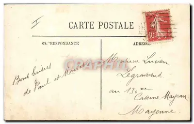 Marinette Au Bâti — em Biarritz — LL. n° 5061 — Verso