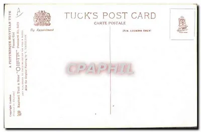 Młoda kobieta egipska — Rolnica — Tuck & Sons, n° 3879 — Rewers