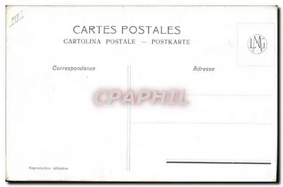 Retrato de mulher — perfil — Cartes Postales LMG — Verso