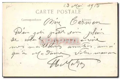 Auto-metrópole para o front — 234 — L. C. H. Paris — Verso