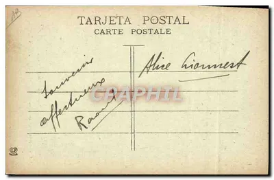 Los Pirineos (Pyr., 6e Série) — Femme de la Cerdana espagnole — Phototype Labruche Frères, Toulouse — Verso