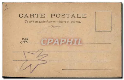 Caricature d'un vieil homme aveugle avec chien — 'Tout au Radium N°1' — éditeur 'Mes Cartes Postales' et signature 'P. Norwings' — Rewers
