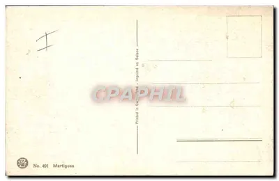Martigues — Port z łodziami — wydawca STF, nr 491 — Rewers