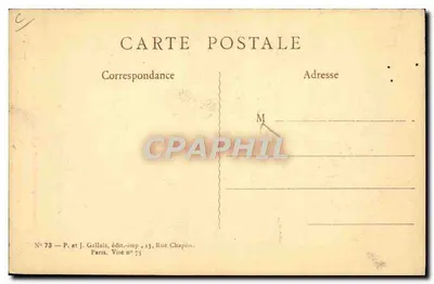 Mulher com fada — ilustração de Maurice Neumont — P. e J. Gallais, n° 73 — Verso
