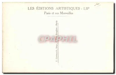 Grób Victora Hugo — Panthéon — Éditions Artistiques LIP — Rewers