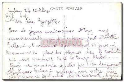 Arredores de TOULON — A descida a Méjean — Editor B. — Verso