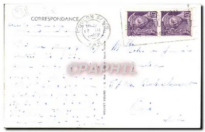 Toulon — Cap Brun — Caminho dos Alfandegários — Editor: L. Hébert, n° 108 — Verso