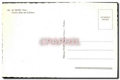 Le Brusc (Var) — Kontraspółka nad Gaou — Wydawnictwo Mary, Toulon — Rewers