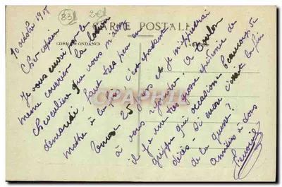 Toulon - Cariatides Pierre Puget — Uitgever F. F. (n° 83) — Achterkant