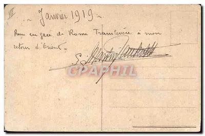 Stara pocztówka Pape Benedictus PP XV — Rewers