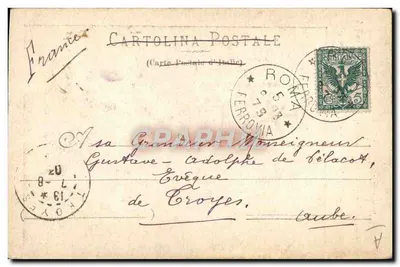SS. Pio X wybrany Papieżem 4 sierpnia 1903 — Tip. Pistolesi, Rzym — n° 418 — Rewers