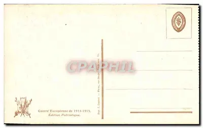 Termonde — escena de guerra — Cruz Roja Francesa y Asociación de Señoras Francesas — Reverso