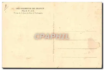 Prêtres de Saint-Jean-de-Dieu à l'Infirmérie — Les Religieux de France — Film D.R.A.C. — Verso
