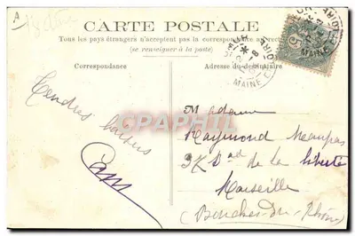 SAUMUR (M.-et-L.) — Skok przez barierę na polu — Rewers