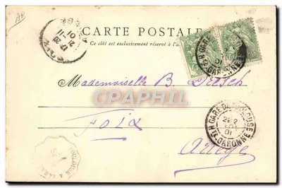 Saumur — Ujeżdżanie na piechotę skakacza w swobodzie. Courbette — Fr. Vaucher, zdjęcie. Saumur, depozyt. N°17 — Rewers