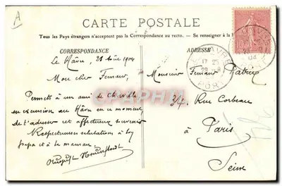 Le Havre — O transatlântico "La Savoie" — LL. — N° 117 — Verso