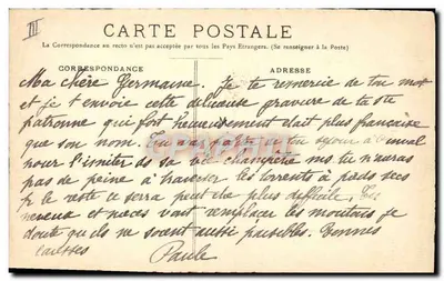Sainte Germaine Cousin — Les Saintes de France — G. Goyau, N°2 — Rewers