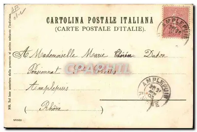 Allassio — Vista della costa con una barca — Editore Schmidt-Staub & Cie, Norimberga — Verso