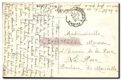 Soldados ingleses e indianos feridos — Guerra 1914 — Edições Glibaud, Quai du Canal, Marselha — Verso