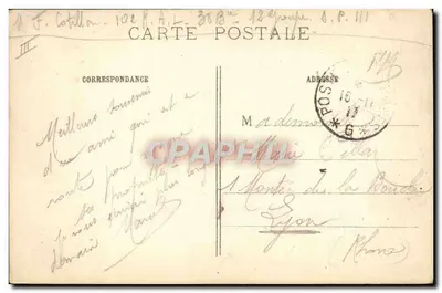 Colunas inglesas de abastecimento — 1914-1915 — J. Courcier, 8 rue Simon-le-Franc, Paris — Verso