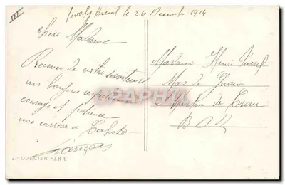 Compagnia di ciclisti — nella regione di Lassigny — J. Courcier, Parigi — Verso
