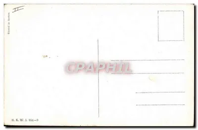 Caçador na África — cena de caça ao springbok — desenho de F. Prik — Verso