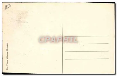 Carta postal sem imagem — Bioc Frères, editores, Bordeaux — Verso