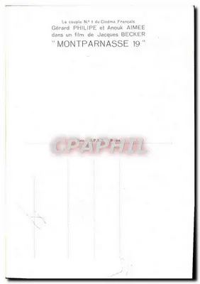Montparnasse 19 — Gérard Philippe i Anouk Aimée — S.P.E.S. Roma — Rewers