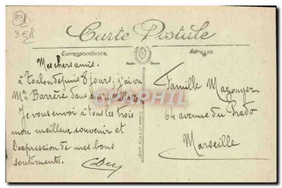 Toulon — Pomnik Federacji i Wielki Hotel — SELBERA — Rewers