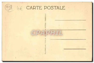 Toulon — Porta do Arsenal da Marinha Nacional — Editor Coteau, Marselha — Verso