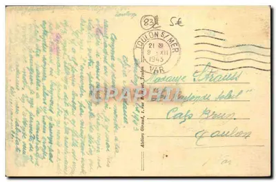 Toulon — La brecha en la bahía de Méjean — editor desconocido, n° 20 — Reverso