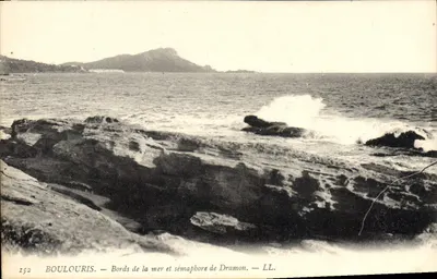 Boulogne-sur-Mer — margens do mar e farol de Dramon — LL.