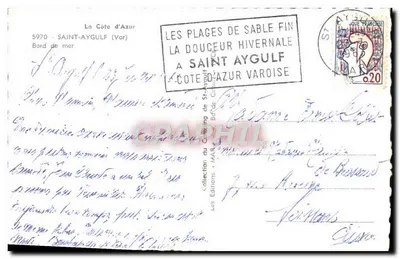 Les Plages de Sable Fin — La Douceur Hivernale — Wydawnictwo Campingu Saint-Aygulf — Rewers