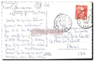 Côte d'Azur — Ścieżka nad morzem — Wydawnictwo ARIS — Rewers