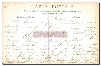 Kardynał PERRAUD, Biskup Autun — Członek Akademii Francuskiej — Cliché Pirou — Rewers