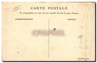Classe d'enfants en plein air — scène d'école — Commission Américaine de Préservation contre la Tuberculose en France — Verso