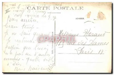Saumur (M.-et-L.) — Escuela de aplicación de caballería — Carrousel militar — Retrato de oficiales extranjeros — R.D. — Reverso