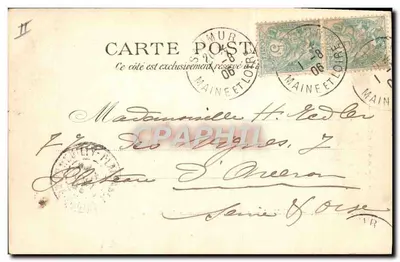 Salto na rio em La Ronde — Saumur — C. Charier, editor, n°34 — Verso