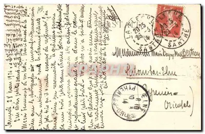 Blanchaud, Saumur — Espere por mim! Volto logo! — Assinado por J. Judély — Verso