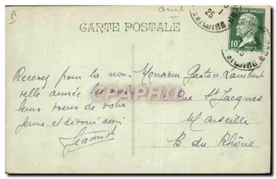 Le Dressage — 8 h. da Manhã — J.R. Saumier 1919 — Verso