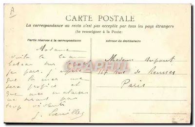 Le Havre - La Touraine — E.J. — n°61 — Verso