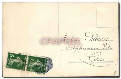 Sainte-Marie — pareja abrazada — HKE, n° 2322/6 — Reverso