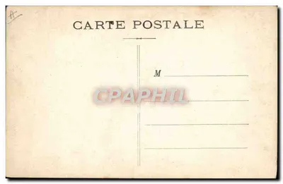 Caston — scena ogrodowa z kobietą, dzieckiem i psem — wydawca A. 3057/n — Rewers