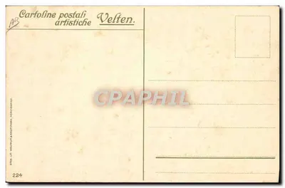 Ventimiglia — vista de la ciudad y del puerto — J. Velten, Hamburgo — Reverso