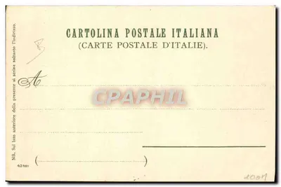 Genova, Pal. Doria — Ansicht des Gebäudes mit Garten und Brunnen — Verlag Schmidt-Staubs & C° Nürnberg — Rückseite