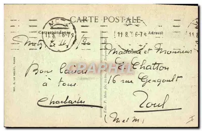 Estátua de Joana d'Arc — Editor: P. Maas filho, Paris — Número de série: 118.79 — Verso