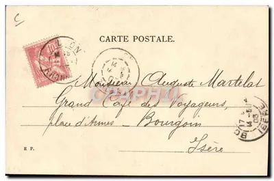 Lyon — Carta de família — editor desconhecido, número de série não visível — Verso