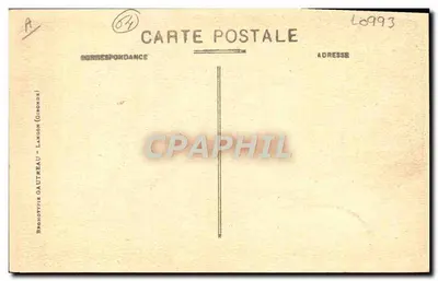 No País Basco - Attelage de Bœufs basques — Brongniart Gautreau, n°156 — Verso