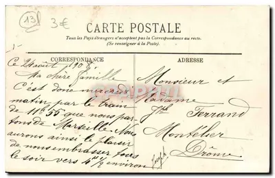 Marsiglia — Il Forte Saint-Jean — LL. — Verso