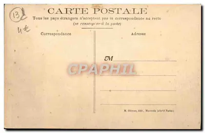 Marseille — Chalet i Jezioro Château Borély — M. O. wydawca — Rewers